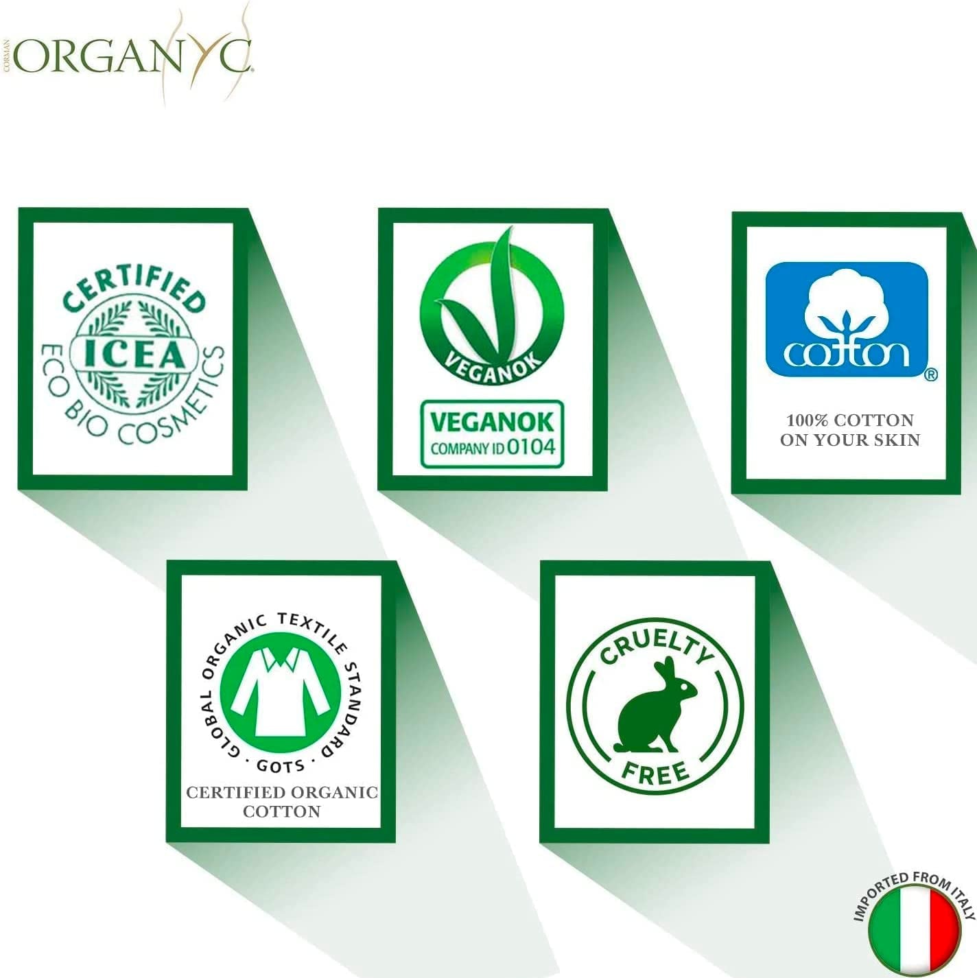 Organyc Feuchte Intimtücher, hergestellt aus 100 % zertifizierter Bio-Baumwolle – 4 Packungen mit 20 Tüchern (insgesamt 80 Tücher)