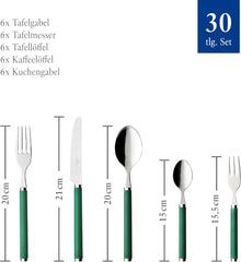 Villeroy & Boch - Besteckset Play! Green Garden, 30 Stück Küche Naty Shop