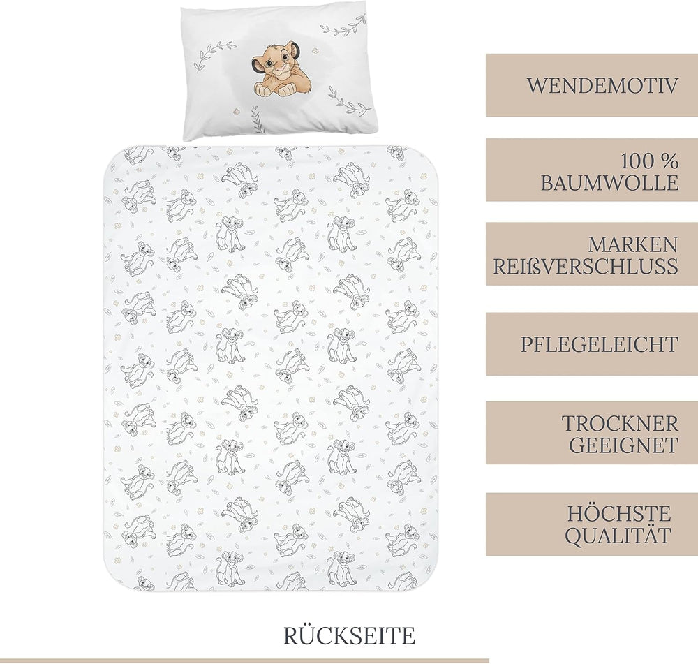 Kinderbettwäsche, Simba, Bettwäsche des König der Löwen – Kinder Naty Shop