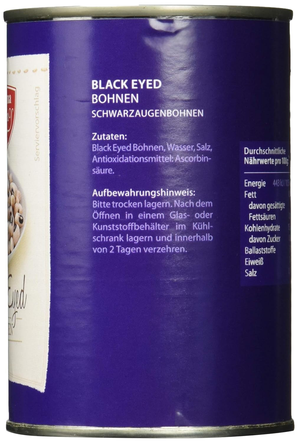Black Eyed Beans 12er Pack (12 x 425 ml)