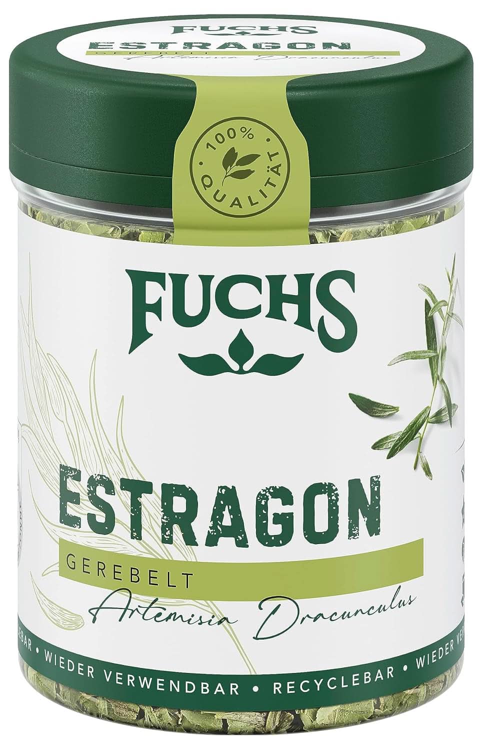 Fuchs, Estragon, französische Kräuter zum Verfeinern von Salaten oder Sauce Hollandaise, 10 Gramm Condimente Naty Shop