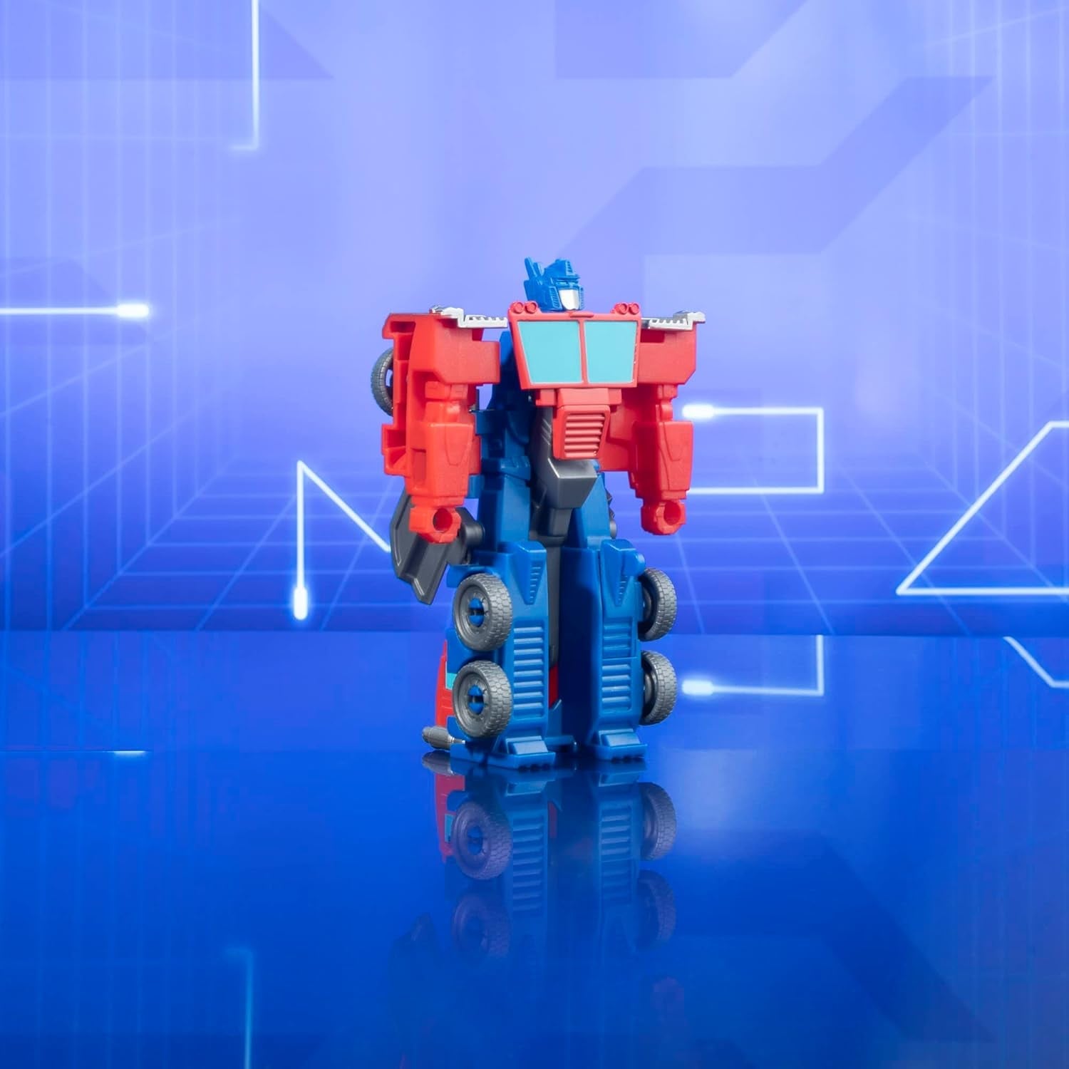 Transformers Earthspark 1-Step Flip Changer Optimus Prime Actionfigur (10 cm) Roboterspielzeug ab 6 Jahren Actionfiguren Naty Shop