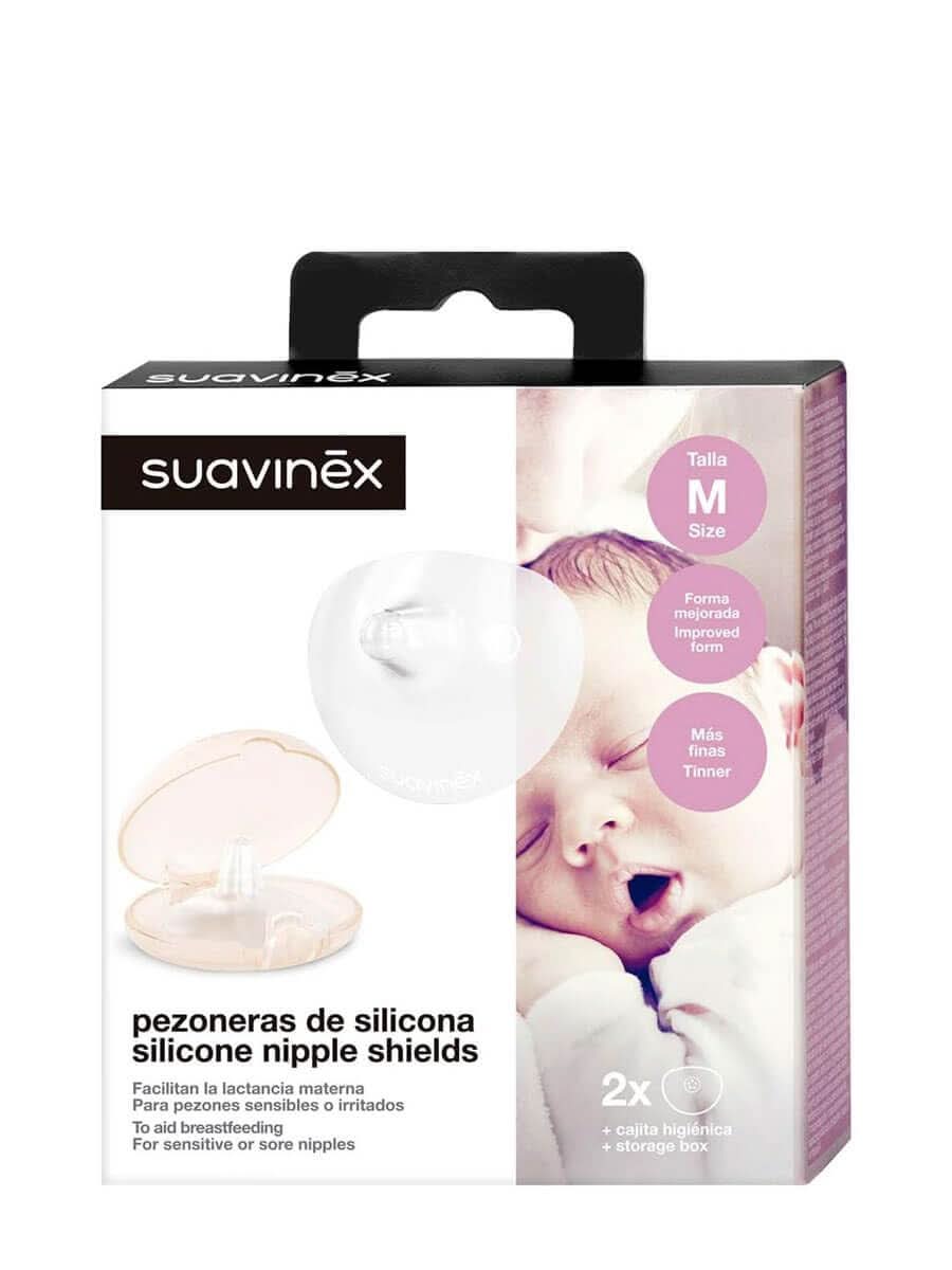 Suavinex 3304105 - Brustwarzenschutz 2Er Pack/Transparent Zubehör Nahrung und Stillen Baby Naty Shop