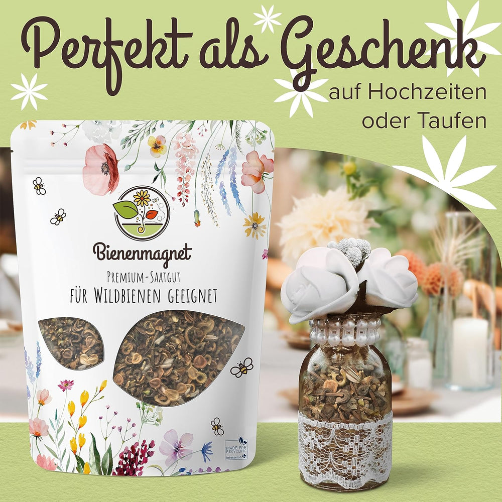 100 g Premium-Wildblumensamen für eine farbenfrohe Blumenwiese – lebendige und nektarreiche Blumensamenmischung für Bienen und Schmetterlinge (inklusive kostenlosem E-Book)