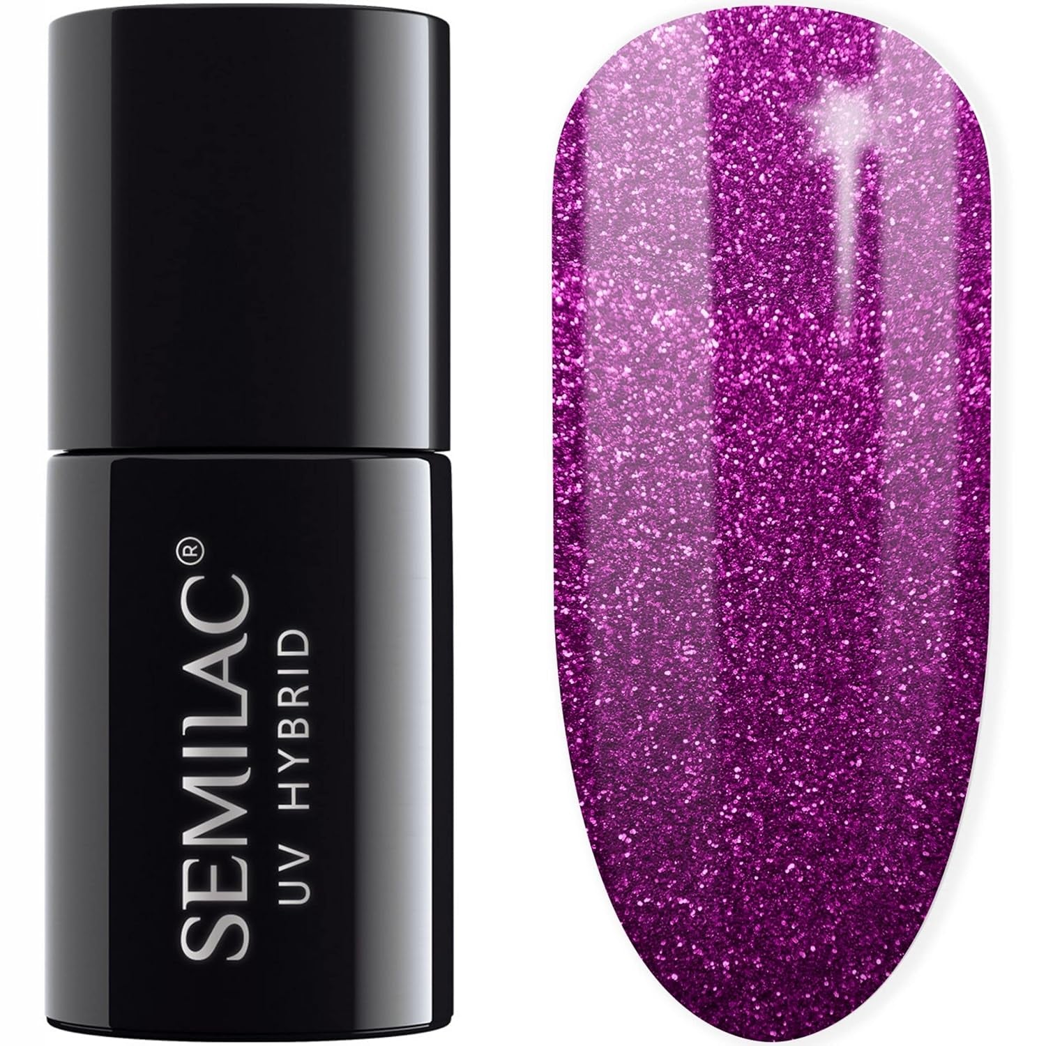 Semilac UV Nagellack Hybrid 404 Black Beans Muffin 7ml Kollektion Tastes of Fall