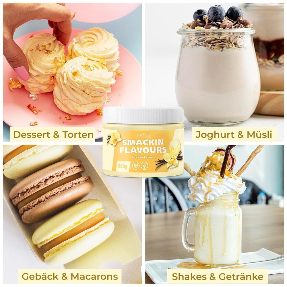 He-Ju, Pulver mit Vanillegeschmack, 250 Gramm Aromen Naty Shop