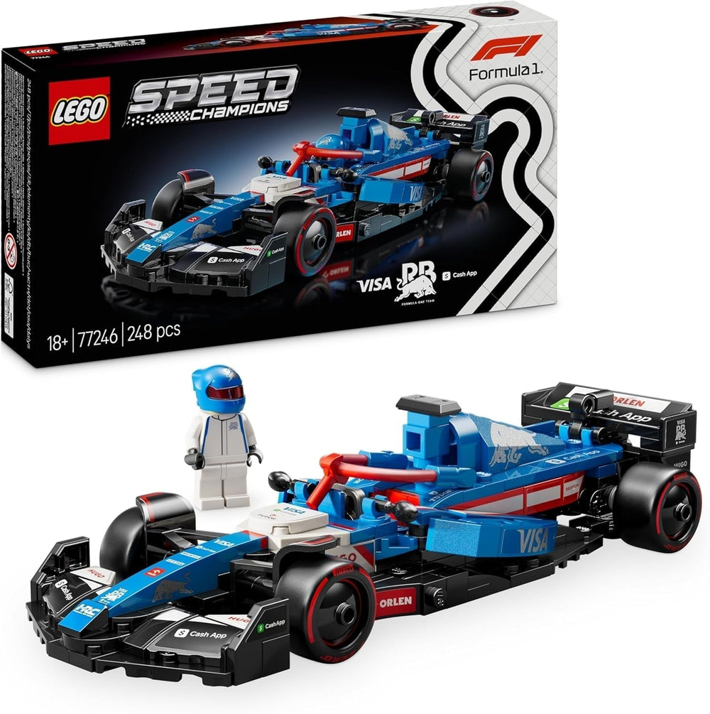 LEGO Speed Champions Mercedes-Amg F1 W15 Rennwagen – Formel-1-Minifiguren-Spielzeug – sammelbares und baubares Automodell – Geschenk für Jungen und Mädchen ab 10 Jahren oder erwachsene Fans 77244 Bausätze Besuchen Sie den LEGO-Store Visa Cash App Rb Vcarb 01 F1-Auto 77246