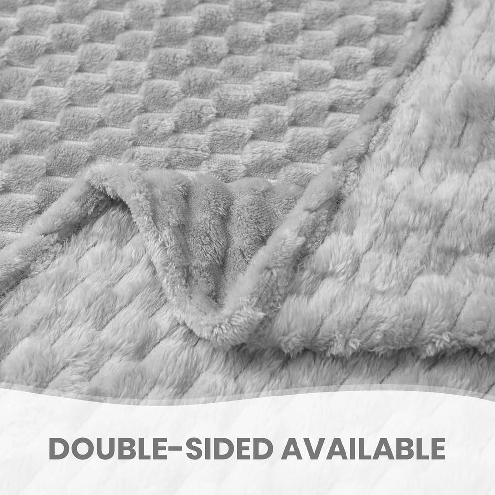 Good Nite Kuscheldecke, flauschige Decke, 150 x 200 cm, weiche Mikrofaser-Tagesdecke, Sofadecke, Kuscheldecke, warme Fleecedecke für Sofa und Bett, Schlafzimmer, Büro, Grau, Good Nite Betten und Decken