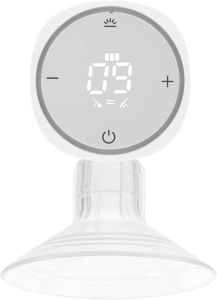 LIONELO Fidi One Akku-Milchpumpe 180 ml, tragbare 3-Phasen-Milchpumpe, 9-stufige energiesparende Massage, Silikontrichter 26 mm Laufzeit 120 Min. Bpa-freies Zubehör Essen und Stillen Bebe Naty Shop