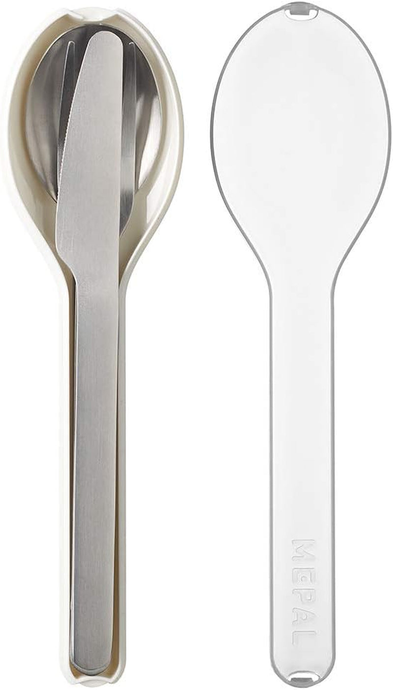 Mepal - Set tacâmuri 3 piese Ellipse, pentru călătorii Bucatarie Naty Shop White