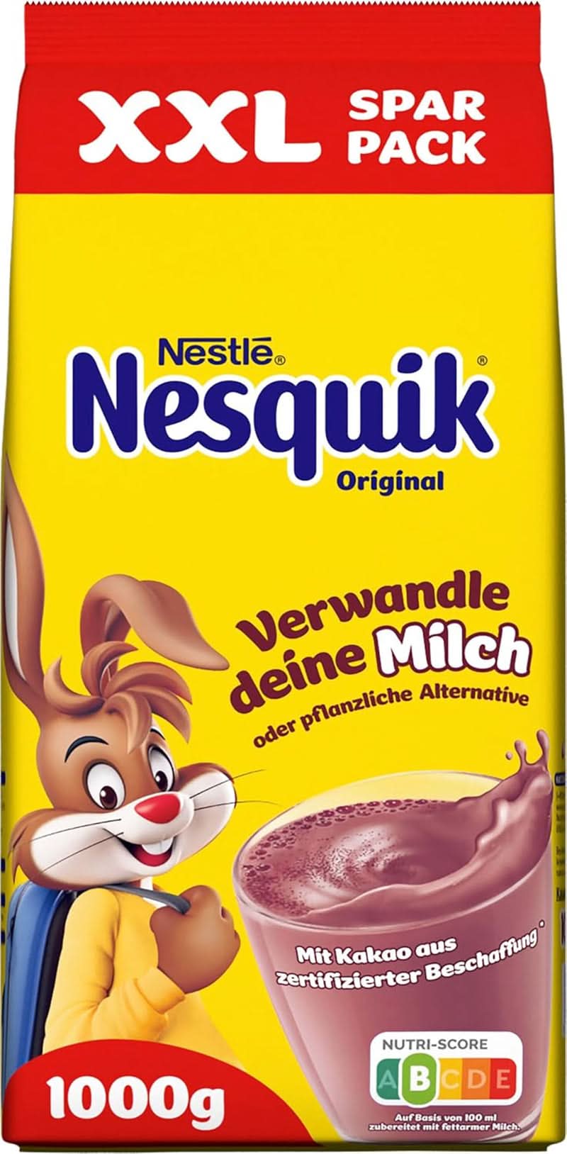 Nestlé, Kakaopulver zum Einmischen in Milch, 1 kg Kakao und heiße Schokolade Naty Shop