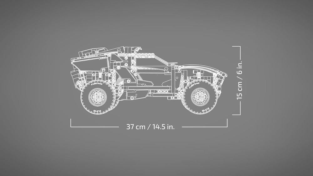 LEGO 42160 Technic Audi RS Q e-tron, ferngesteuertes Rallye-Auto-Spielzeug, Dakar-Rallye-Geländewagen, App-steuerter RC mit Control+, Geschenk für Jungen, Mädchen und Fans ab 10 Jahren zum Bauen
