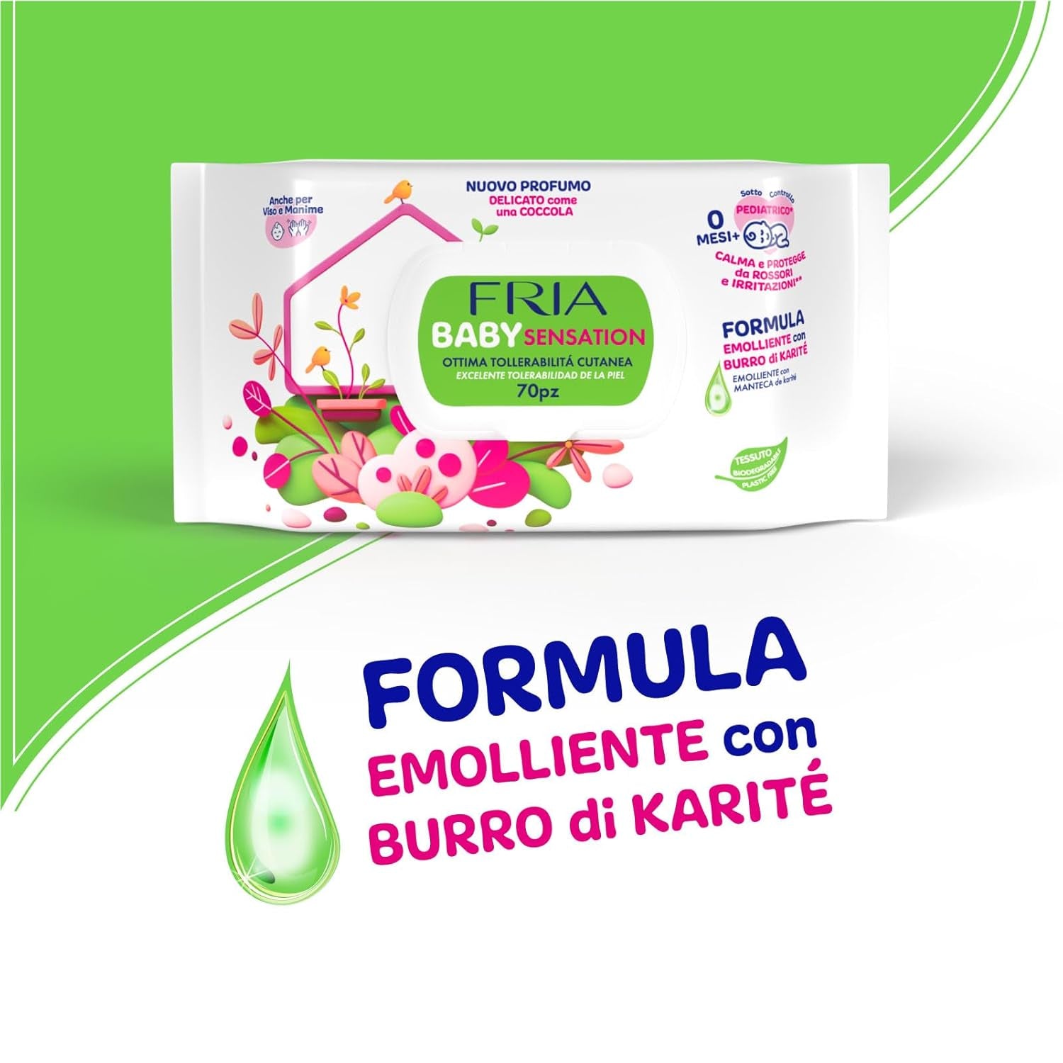 Baby Sensations mit Deckel, 72 Feuchttücher, Reinigungstücher für die Körperpflege, Unisex, Kinder