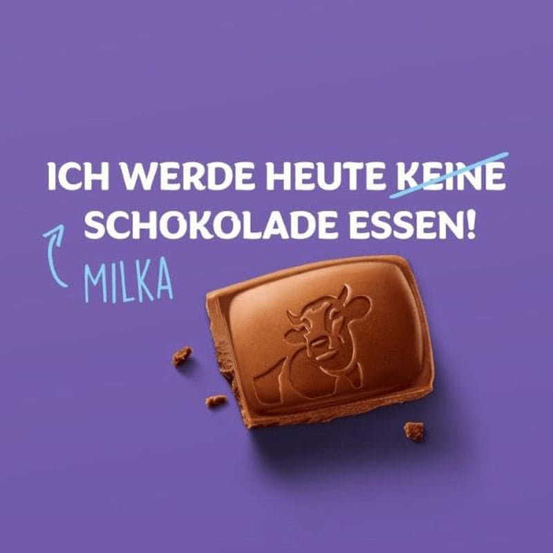 Milka Naps Mix – Mini-Schokoladenquadrate in 4 Sortimenten: Alpenmilch, Erdbeeren, Haselnüsse, Kakaocreme – 1 x 1 kg
