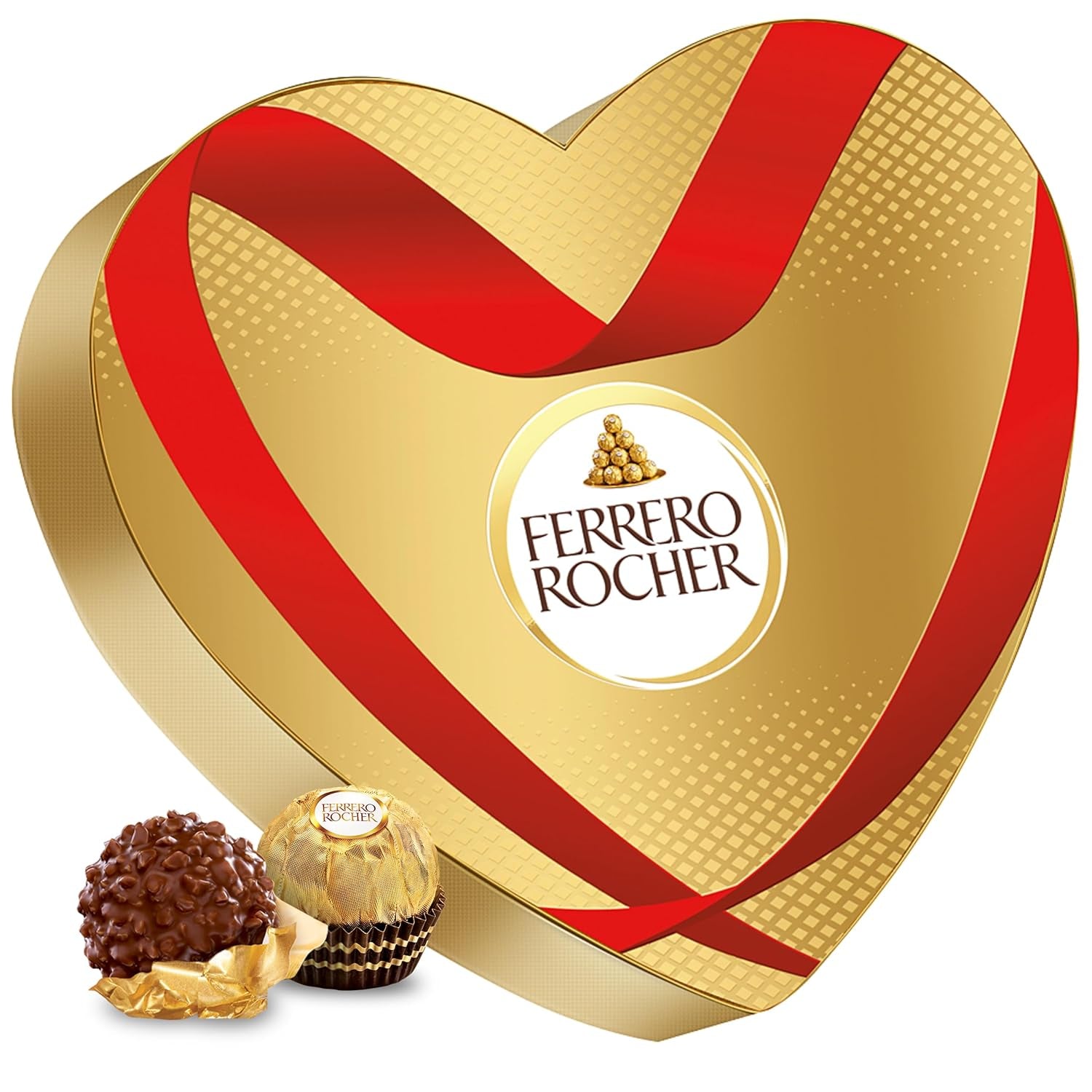 Ferrero Mon Chéri Heart – Schokoladengeschenk zum Valentinstag für Sie und Ihn – Knusprige Schokolade, fruchtiger Likör und aromatisierte Kirschen – Für Valentinstag, Muttertag und Ostern – 1 Packung à 147 g