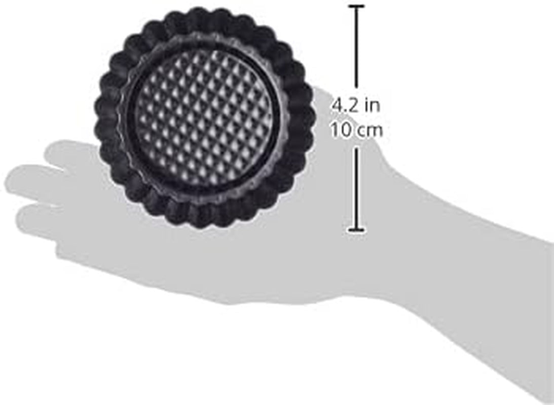 ORIGINAL KAISER Classic plus Obstbodenform 28 cm, 28,4 x 28,4 x 3,5 cm & Classic Mini Torteletts 6 Stück, Tartelette Förmchen 10 cm, Tarteform Klein, Tortelettförmchen Antihaftbeschichte Backformen und Bleche Naty Shop