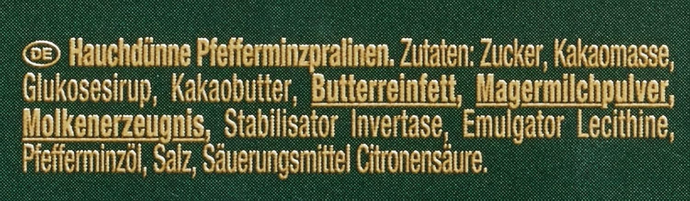 NESTLÉ AFTER EIGHT Dünne dunkle Schokoladenquadrate mit Minzcremefüllung für Genießer, 5er-Pack (1 x 200 g)