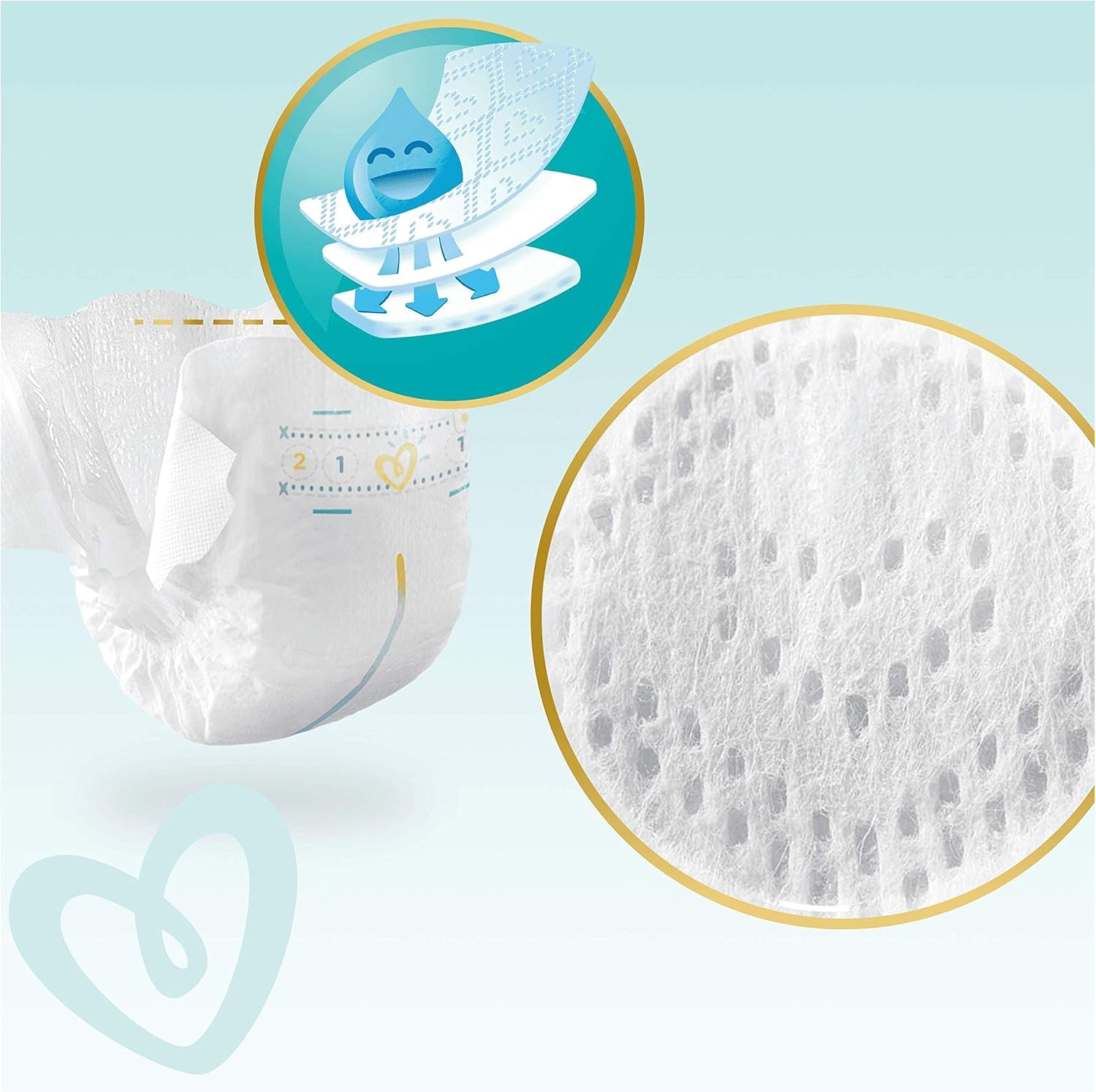 Pampers Premium Protection New Baby Windeln, Größe 1 (Neugeborene), 22 Stück