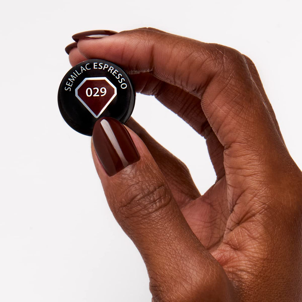 Semilac UV-Nagellack 029 Espresso 7 ml Black White Collection