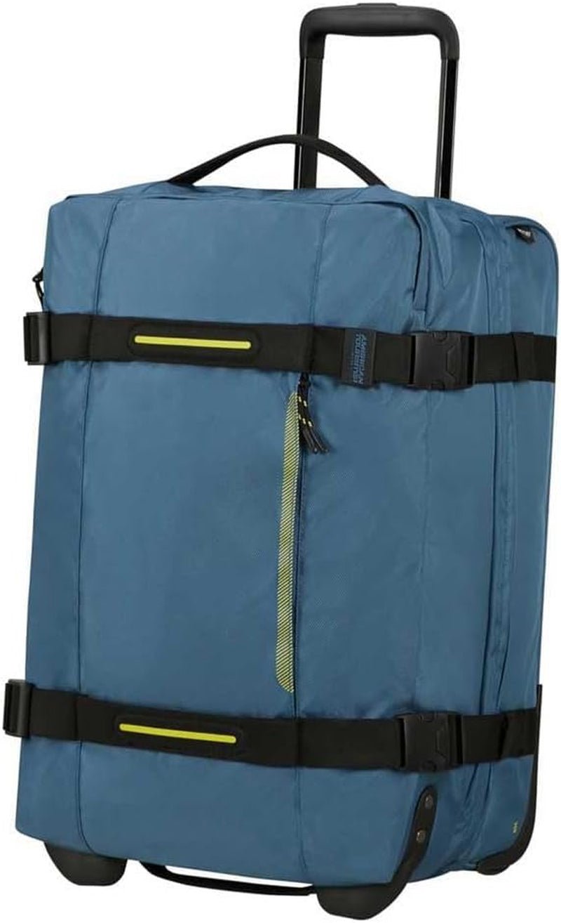 American Tourister Urban Track - Geantă de voiaj cu 2 roți, 55cm, 55L, negru (Asphalt Black) Bagaje și echipament de călătorie Naty Shop Albastru (Coronet Blue) S (55 Cm - 55 L)