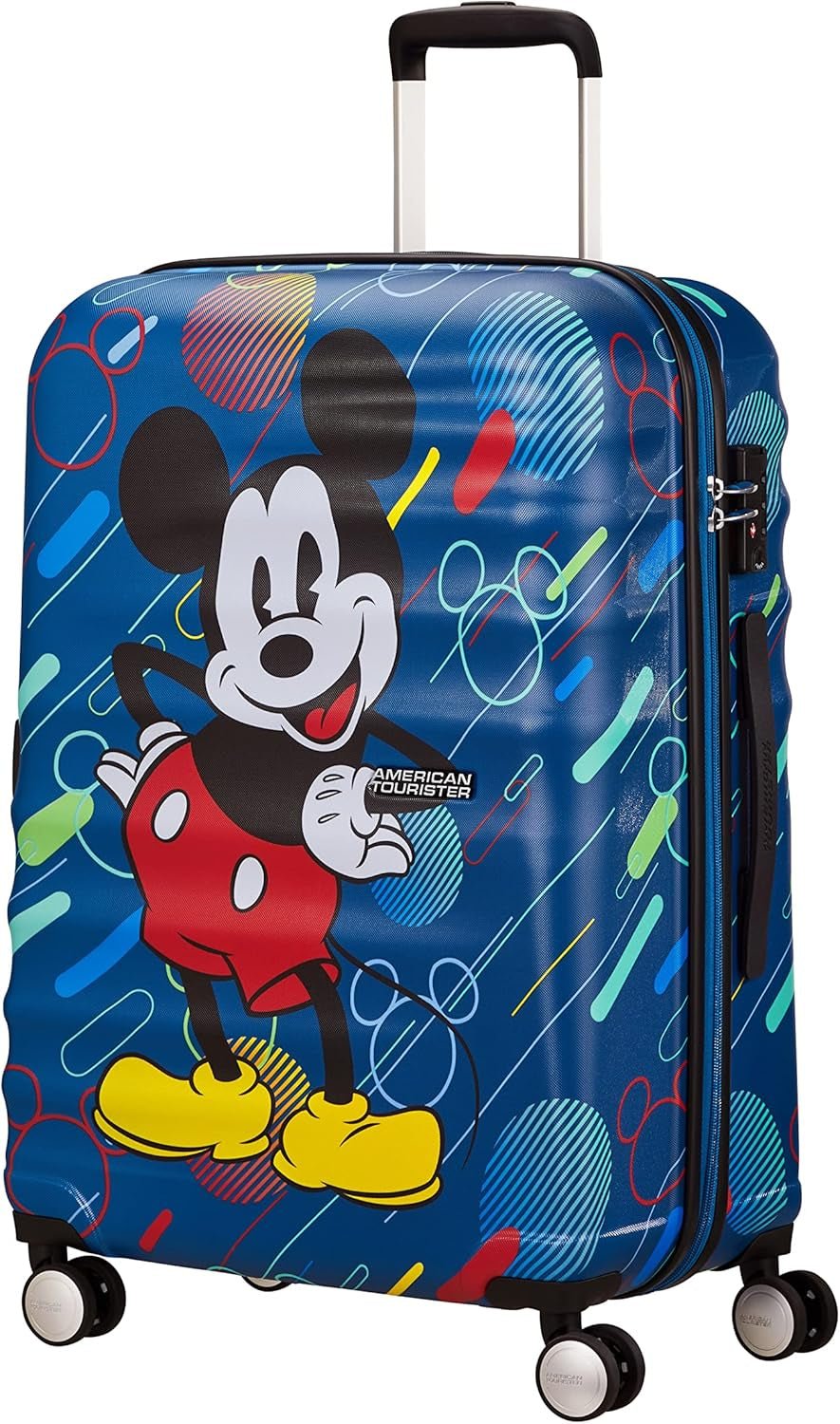American Tourister Wavebreaker Disney - Spinner S, bagaje pentru copii, 55 cm, 36 L, multicolor (Donald Blue Kiss) Bagaje și echipament de călătorie Naty Shop Multicolor (Mickey Future Pop) Spinner M (67 Cm - 64 L) Disney