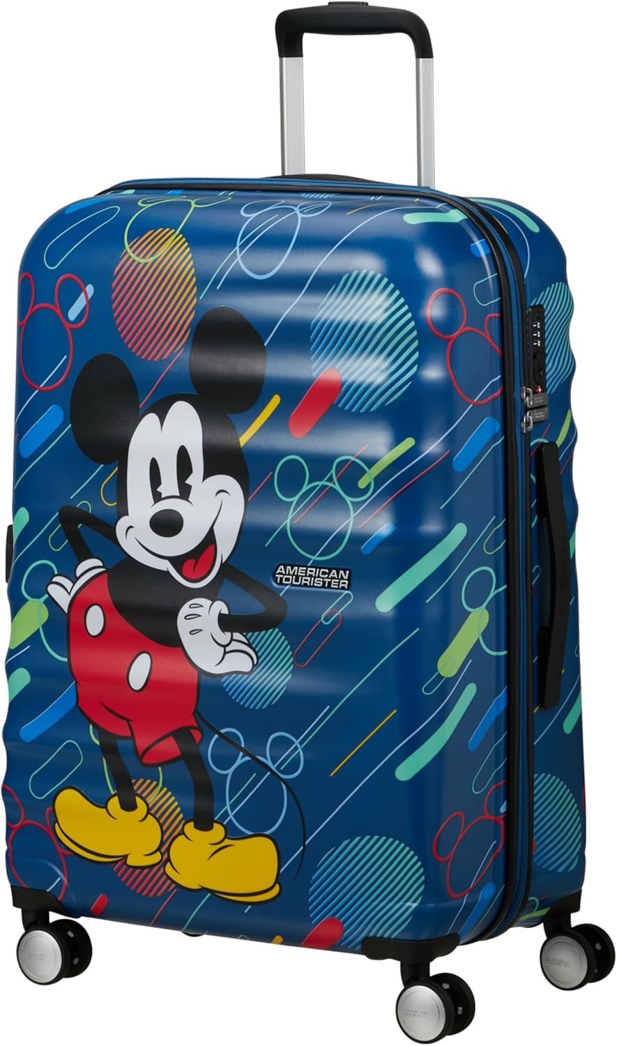 American Tourister Wavebreaker Disney - Spinner S, bagaje pentru copii, 55 cm, 36 L, multicolor (Donald Blue Kiss) Bagaje și echipament de călătorie Naty Shop Multicolor (Mickey Future Pop) Spinner M (67 Cm - 64 L) Mat Shell Disney