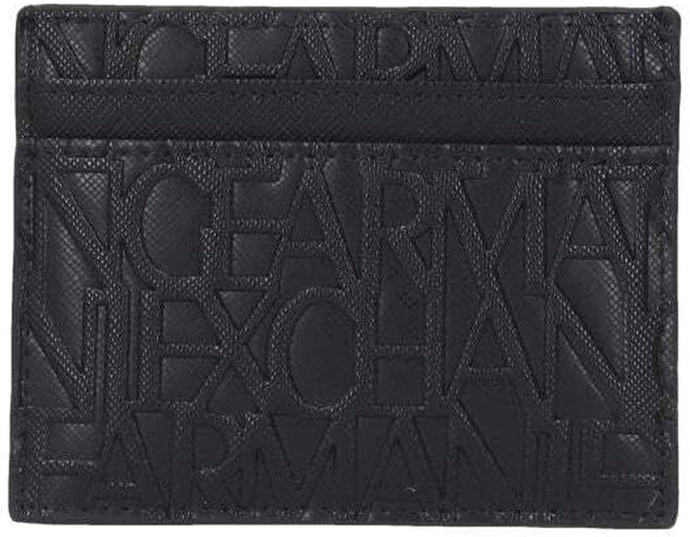 Armani Exchange Men's Essential Ivan SLG, Logo All Over Elegant & Functional Credit Card Holder, Nero Portofel Barbati Naty Shop Nero O mărime se potrivește tuturor