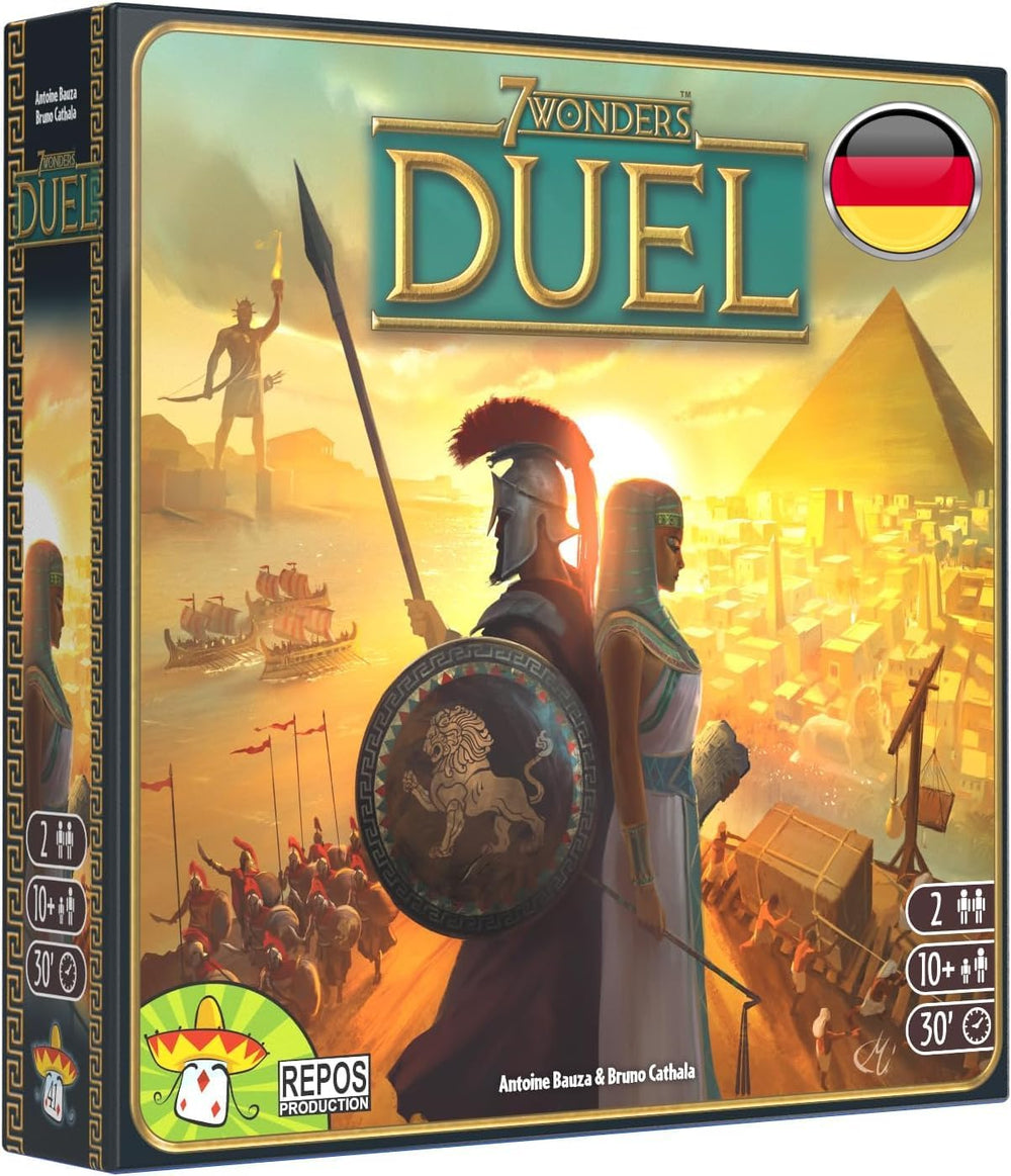 Asmodee 7 Wonders Duel, Grundspiel, Kennerspiel, Strategiespiel, 2 Spieler, ab 10 Jahren, 30 Minuten, deutsch