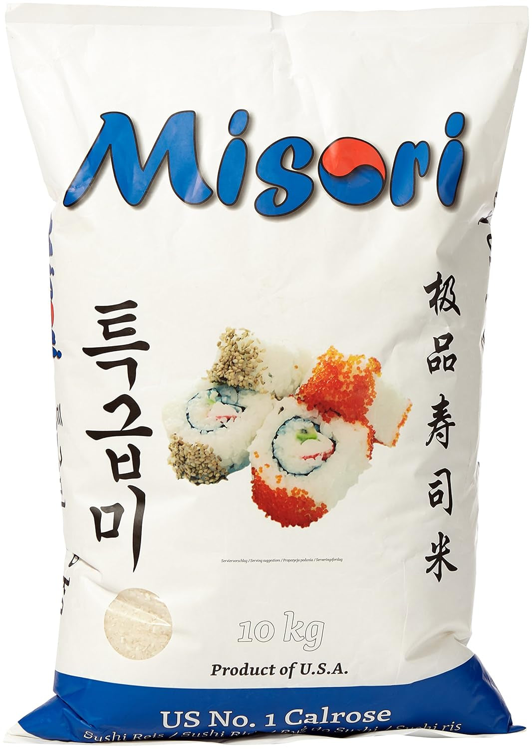 Calrose-Reis / Reis für Sushi; Premium-Qualität, 1 Packung (1 x 10 kg Packung)