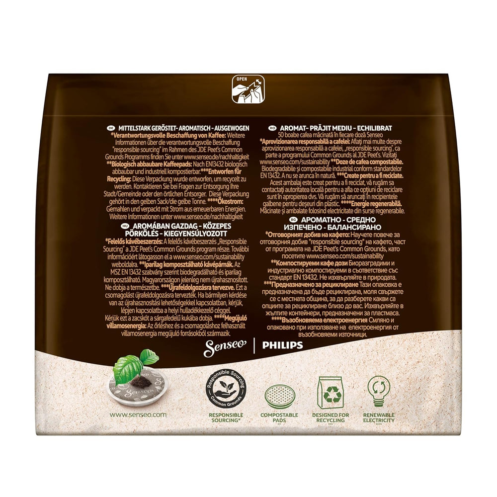 Senseo Pads Caffè Crema, 5 x 16 Getränke, 80 Kaffeepads