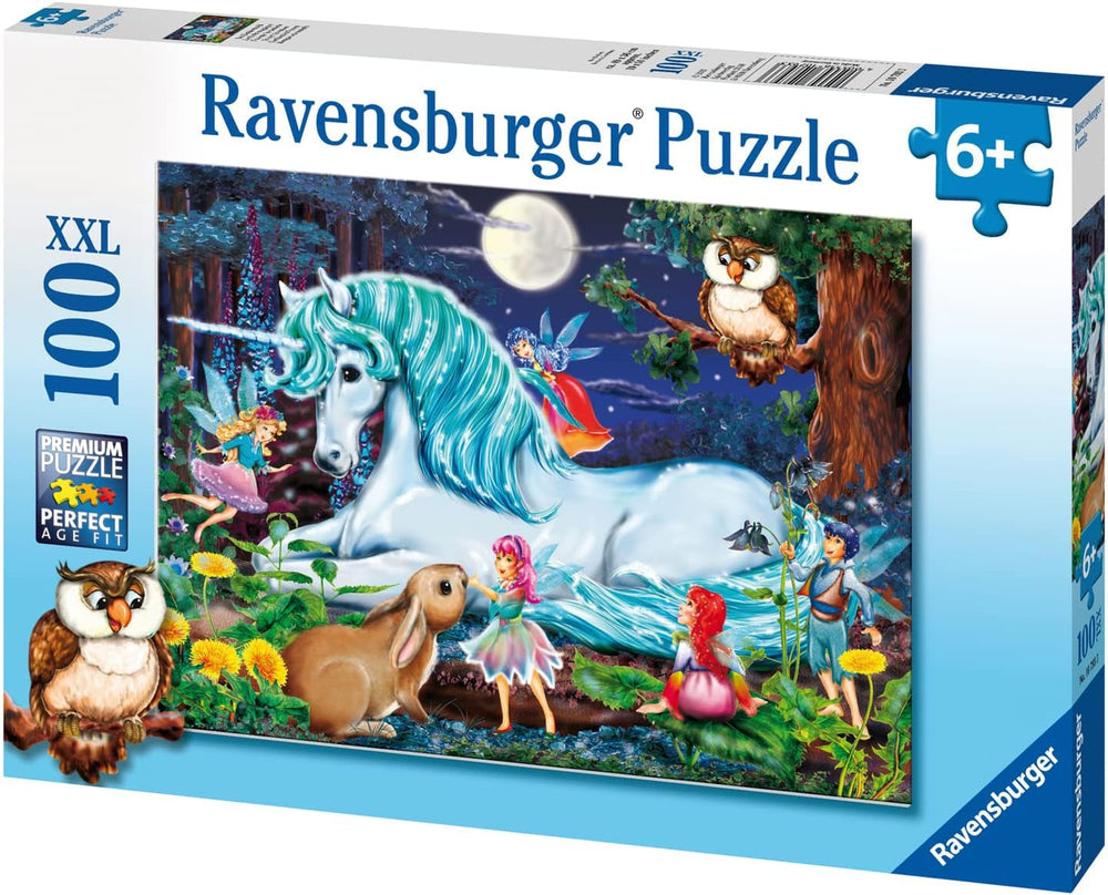 Ravensburger Puzzle für Kinder – 10793 Im Zauberwald – Einhorn-Puzzle für Kinder ab 6 Jahren, mit 100 Teilen im XXL-Format Puzzle Naty Shop