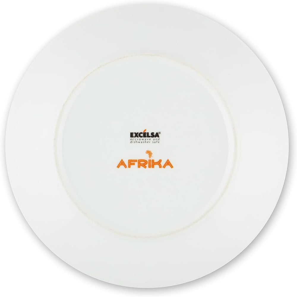 Excelsa Africa serviciu de farfurii 18 piese, porțelan și ceramică, multicolor Naty Shop