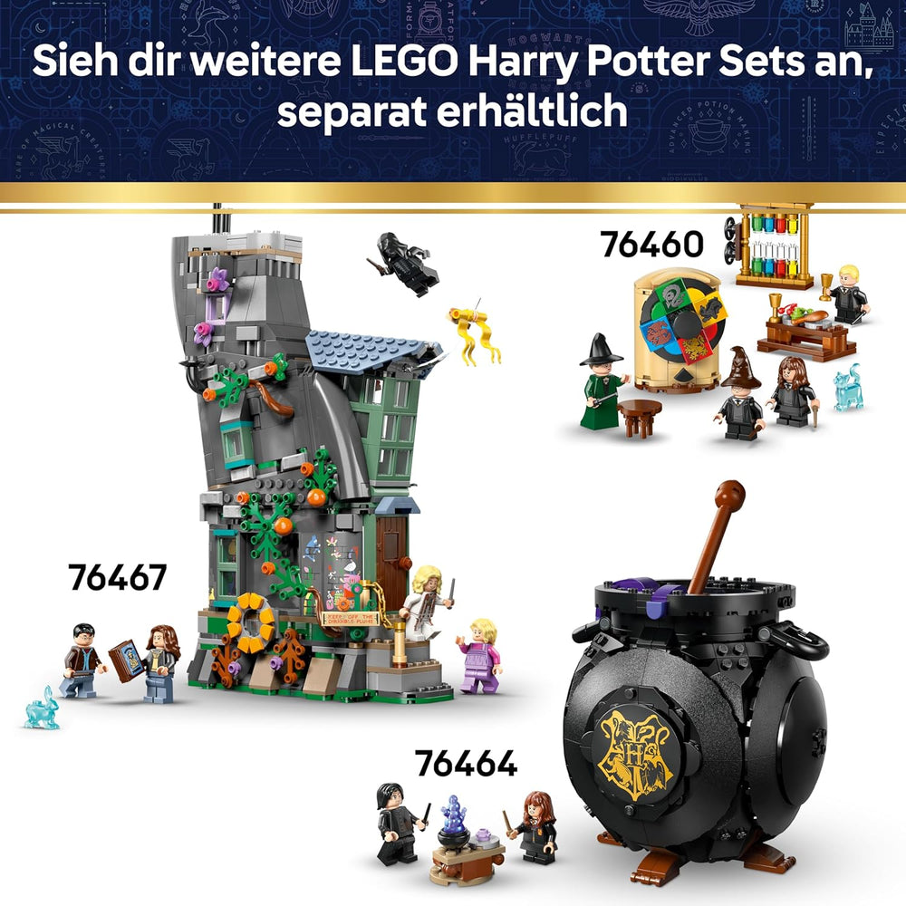 LEGO Harry Potter Schloss Hogwarts: Krankenflügel – DIY Set mit 7 Minifiguren – Modellbau mit Hermine und Ron Figuren – Kreatives Geschenk für Mädchen, Jungen und Fans ab 9 Jahren – 76463