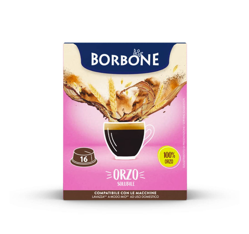 Caffè Borbone Malzkaffee - 96 Kapseln (6 Packungen mit 16 Stück) - Kompatibel mit Lavazza A Modo Mio Haushalts-Espressomaschinen