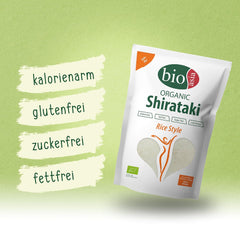 BIOASIA Bio-Shirataki-Reis aus Bio-Konjakmehl – ​​kalorienarm – zucker-, fett- und glutenfrei (1 x 270 g)