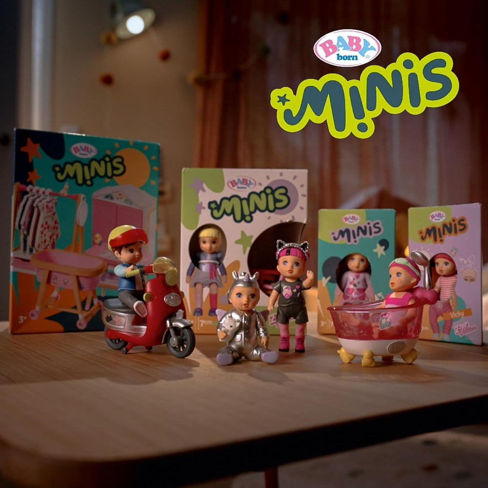 BABY Born Minis Badespielset mit Minis Amy und Duck Doll, 906101 Zapf Creation Naty Shop Puppen