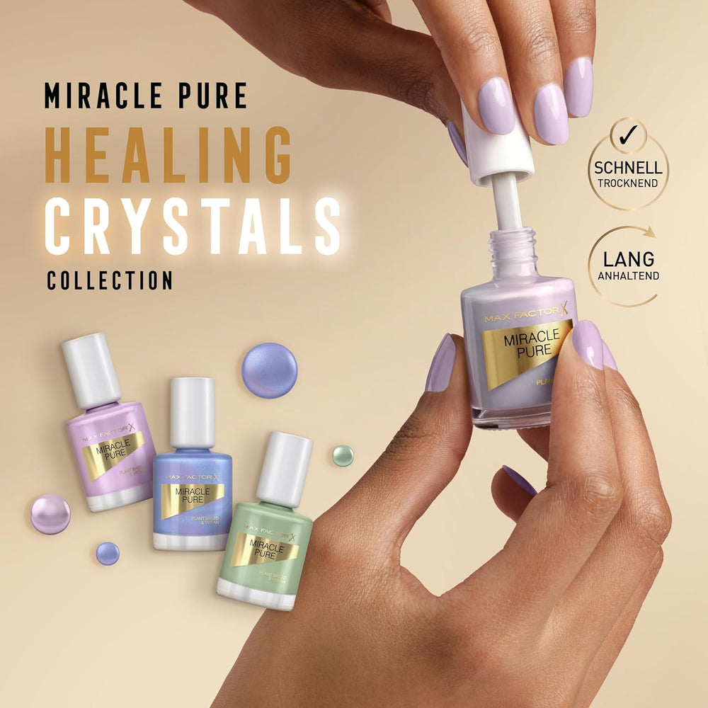 Max Factor Miracle Pure Nail, ultraglänzender, intensiv gefärbter Nagellack mit dem Glanz heilender Kristalle und pflegenden Inhaltsstoffen, Farbe 430 Bold Jasper
