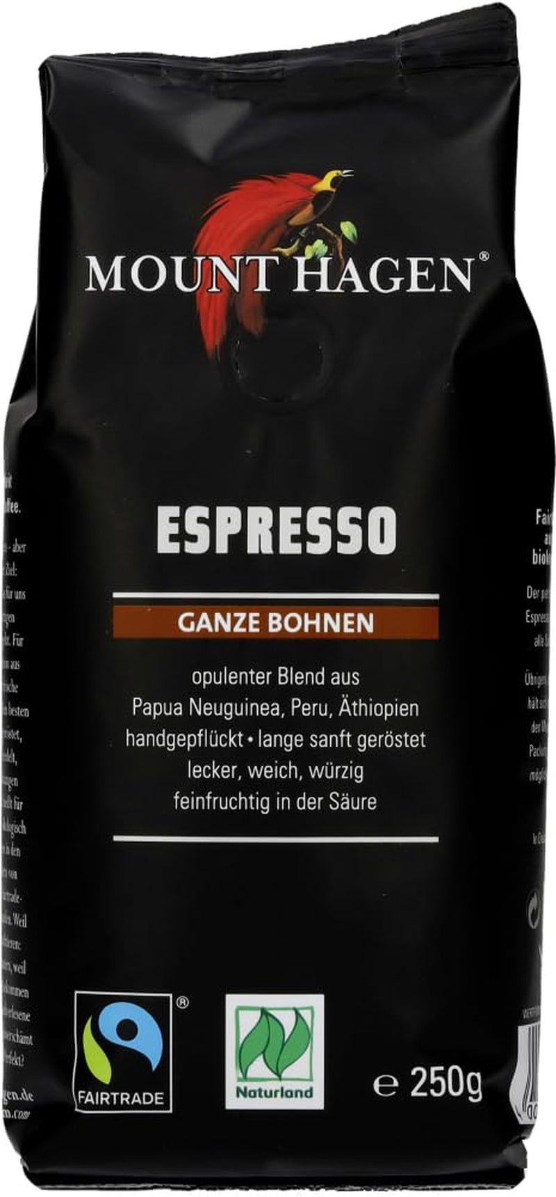 Espresso organic boabe întregi, pachet moale (2 x 250g)