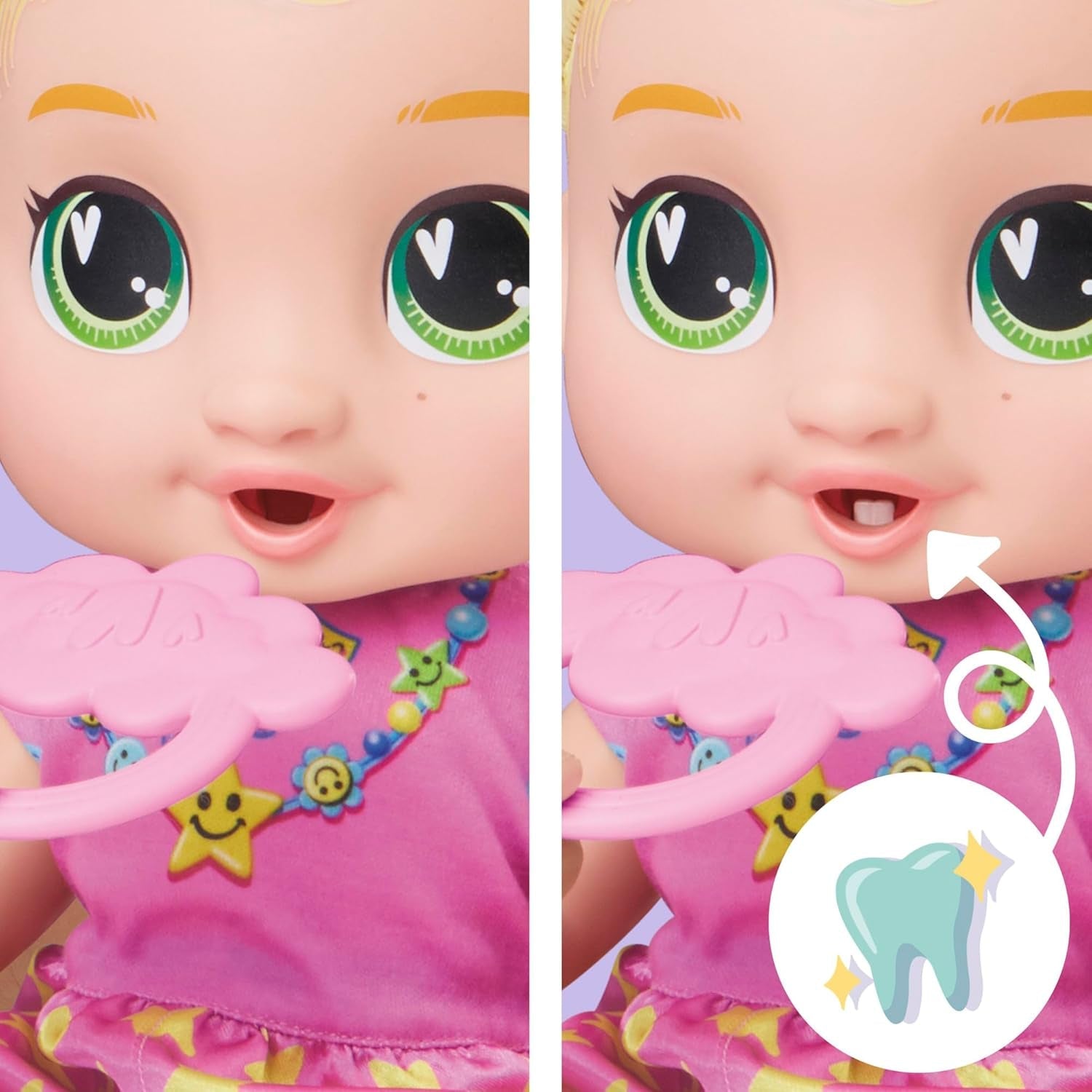 Baby Grows Up Puppe LaLa GooGoo – interaktive sprechende Babypuppe mit Wachstum (25–35 cm), 75+ Geräusche, 6 Meilensteine, Spielzeug für Kinder ab 3 Jahren