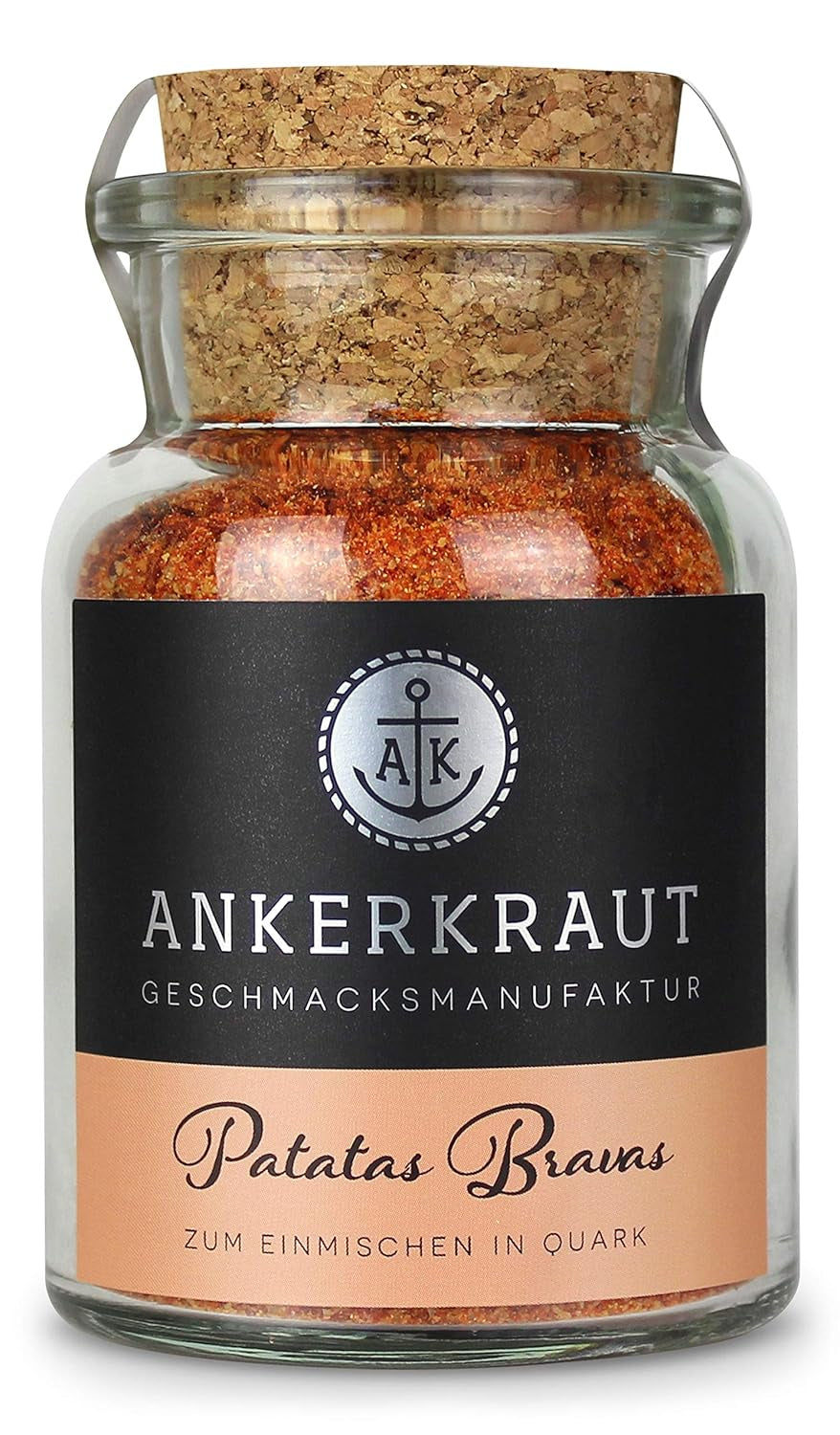 Ankerkraut Patatas Bravas, Gewürzmischung für spanische Kartoffelwürfel, 90g im Korkglas