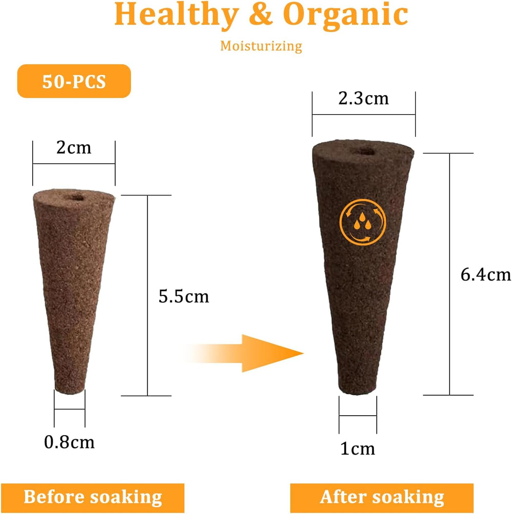 50 Hydrokultur-Wachstumsschwämme, Hydrokultur-Sämlingsschwämme, Wurzelwachstums-Schwammstopfen, geeignet für verschiedene Arten von Knospen, wie Tomaten, Erdbeeren, Minze