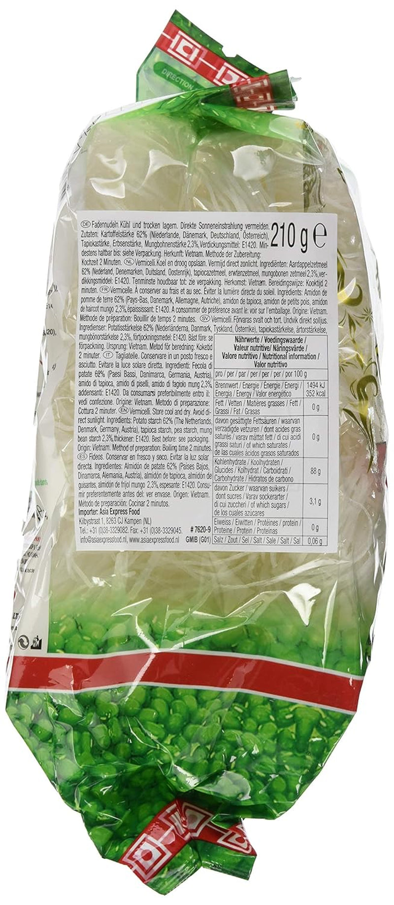 ACECOOK - Fadennudeln mit Bohnen GD - (1 X 210 GR)