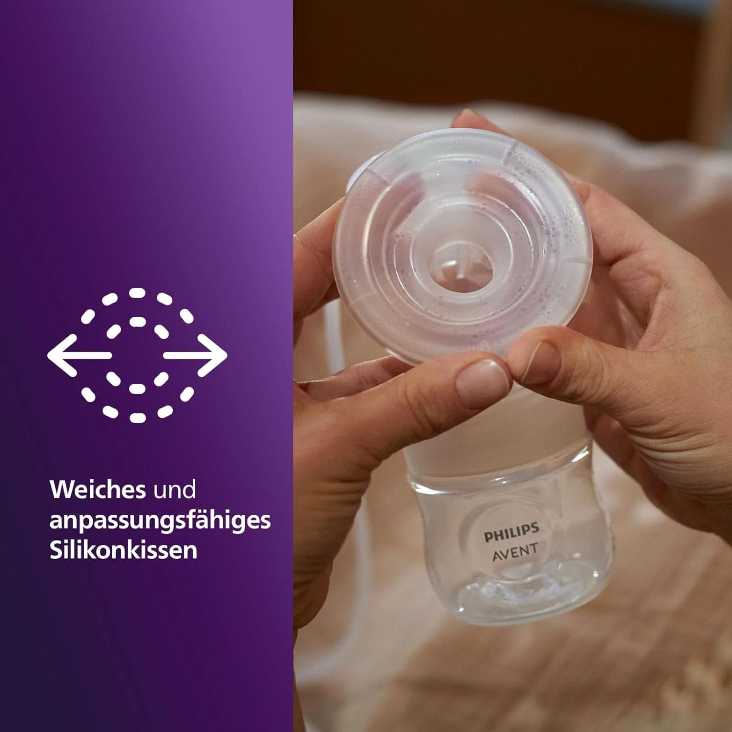 Philips Avent Elektrische Natural Motion Milchpumpe - Set Zum Abpumpen, Aufbewahren Und Füttern Inkl. Flaschen, Schnuller Und Becher (Modell SCD340/31) Lebensmittel- und Stillzubehör Bebe Naty Shop