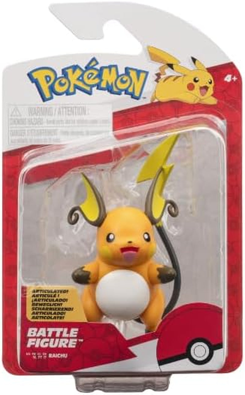 Pokémon Battle Figure Pack - 5Cm Figure Raichu Yellow/Orange - Pokemon Playset oficial pentru copii 4+ ani Action figures Naty Shop Titlu implicit