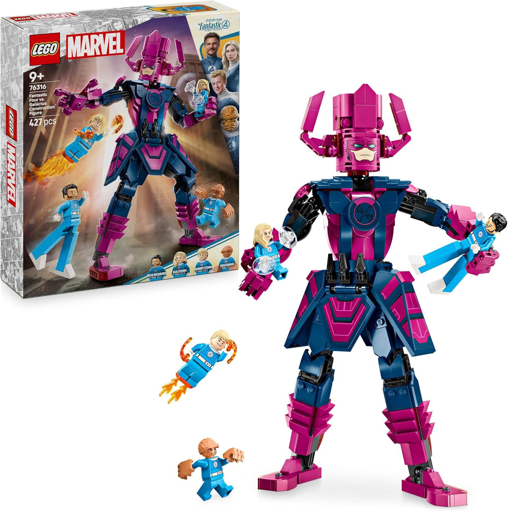 LEGO ǀ Marvel Fantastic Four Vs. Galactus Baufigur – Bauset mit Superhelden – Spielset mit The Thing, Invisible Woman und Human Torch – Kreatives Geschenk für Jungen und Mädchen – 76316
