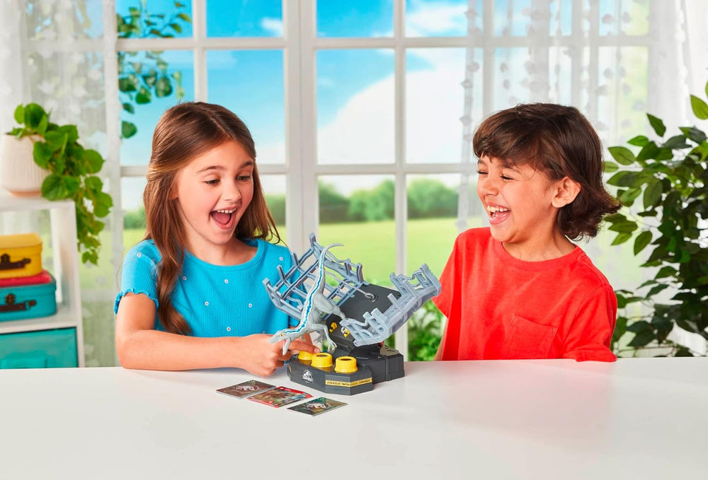 EPOCH Games, Jurassic World - Cage Breaker, 7523, Jucărie Dinozaur, Joc de Societate pentru Copii cu Vârsta de 4 Ani și Peste