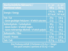 frankonia SCHOKOLADE OHNE ZUCKERZUSATZ Schokoriegel und Kokosnuss, 100 g (3x33 g)