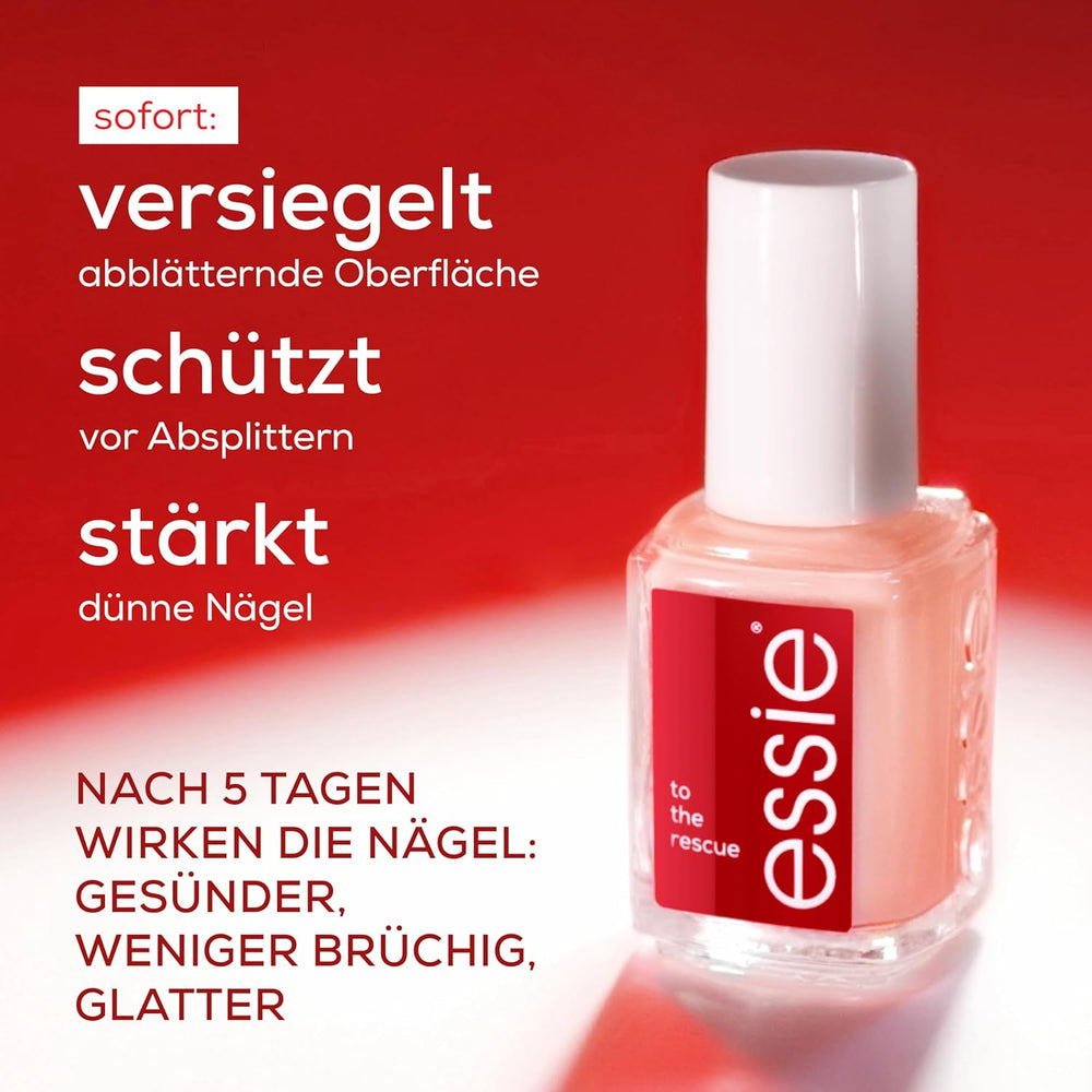 Essie Nail Rescue Kit: Nagel- und Nagelhautöl mit Aprikosenduft + To the Rescue Repair Nagellack