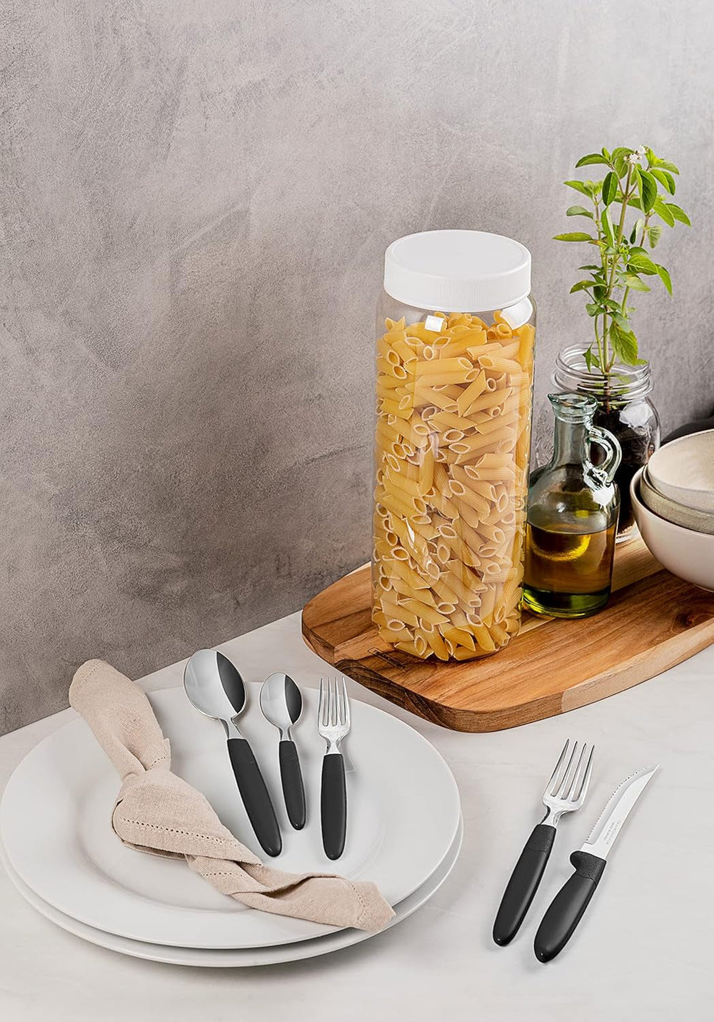 Tramontina Ipanema Besteckset für 6 Personen, 30-teilig, Edelstahl Kitchen Naty Shop