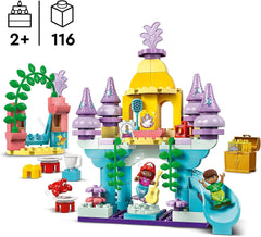 LEGO DUPLO | Disney Arielles magischer Unterwasserpalast, Lernspielzeug für Arielle, die Meerjungfrau, Unterwasserschloss für Kinder ab 2 Jahren 10435 Bausätze Besuchen Sie den LEGO-Store